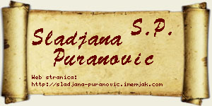 Slađana Puranović vizit kartica